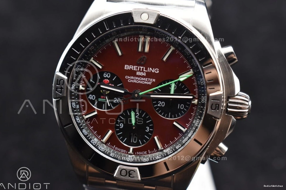 SS Bracelet 44mm B01 Chronomat Edition Best 1:1 FashionForward BLSF On Red SS 547 A Dial 1213